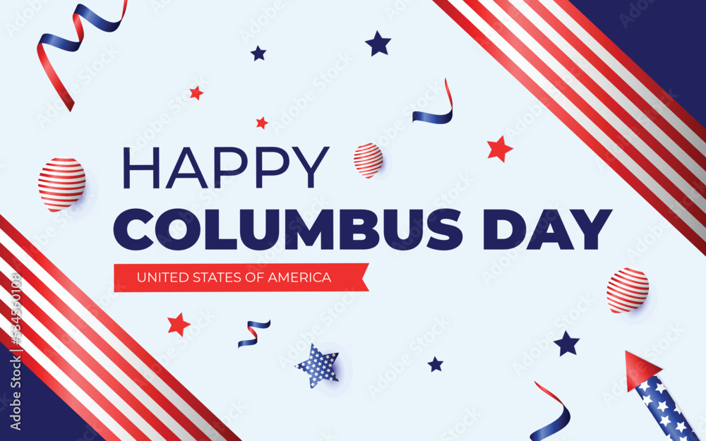 Happy Columbus Day National Usa Holiday Happy Columbus Day National Usa Holiday
