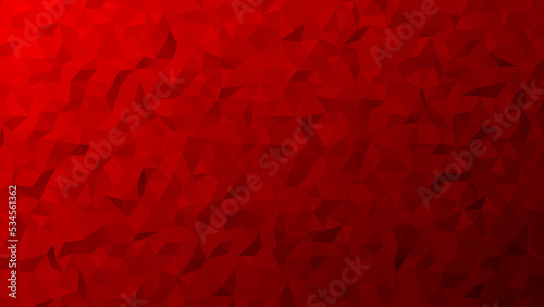 Dark red Christmas background with low-poly texture