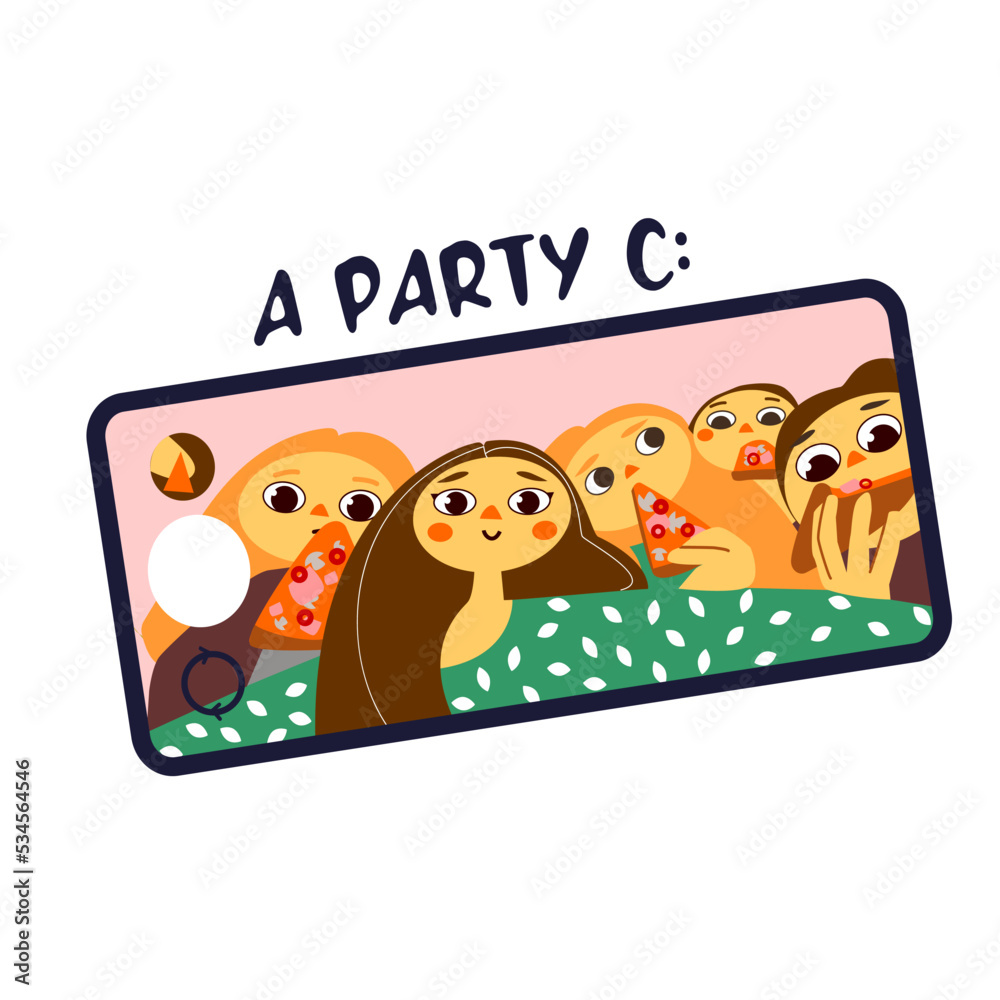 Fototapeta premium Party with friends