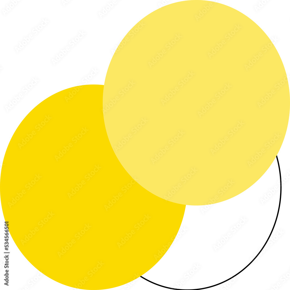 abstract yellow shape