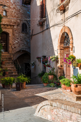 Fototapeta Naklejka Na Ścianę i Meble -  Magic of Spello, an ancient medival village in Umbria