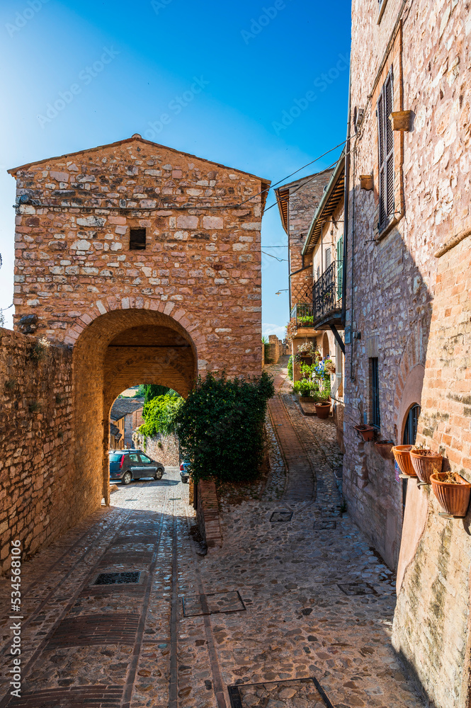 Magic of Spello, an ancient medival village in Umbria