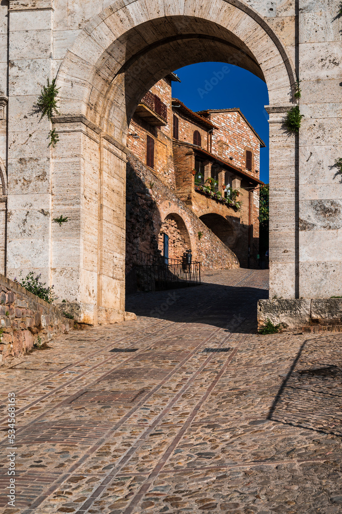 Fototapeta premium Magic of Spello, an ancient medival village in Umbria