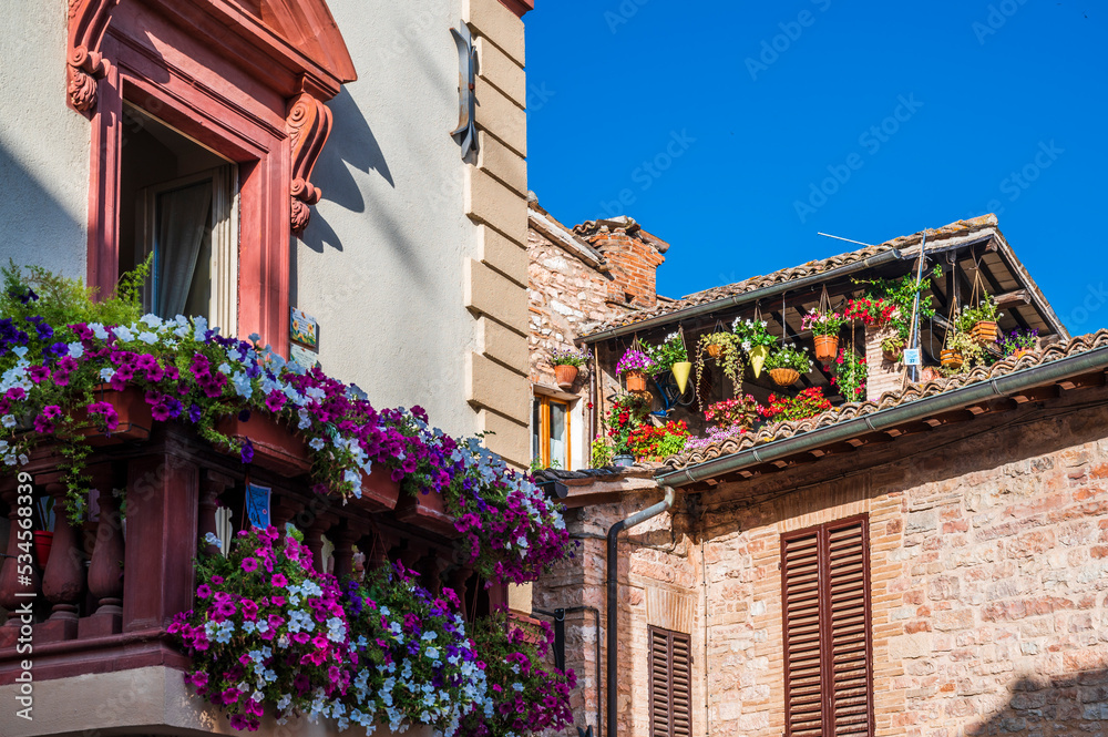 Fototapeta premium Magic of Spello, an ancient medival village in Umbria