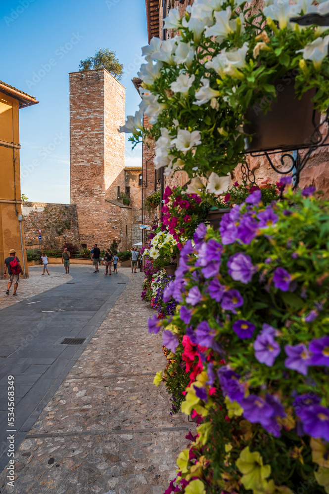 Magic of Spello, an ancient medival village in Umbria Magic of Spello, an ancient medival village in Umbria