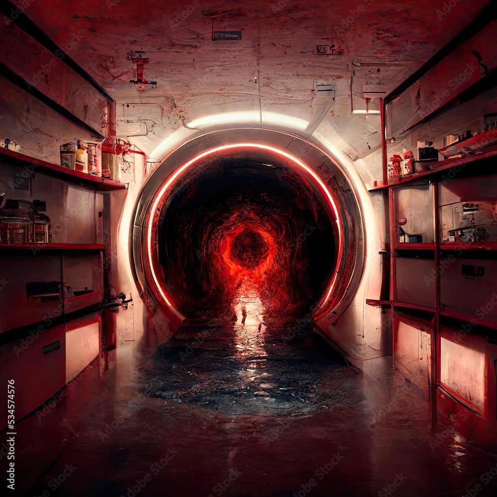 The secret Room in Area 51 Stock Illustration | Adobe Stock