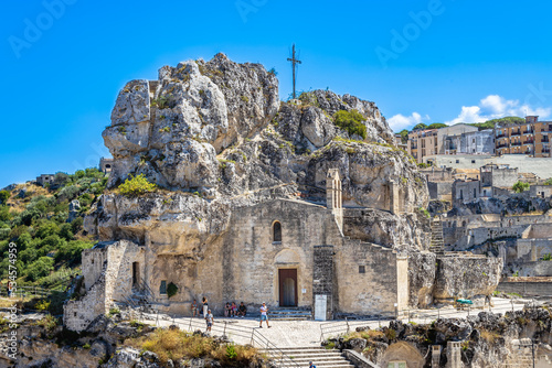 Felsenkirche Santa Maria di Idris im Sasso Caveoso von Matera in der Basilikata in Süditalien photo