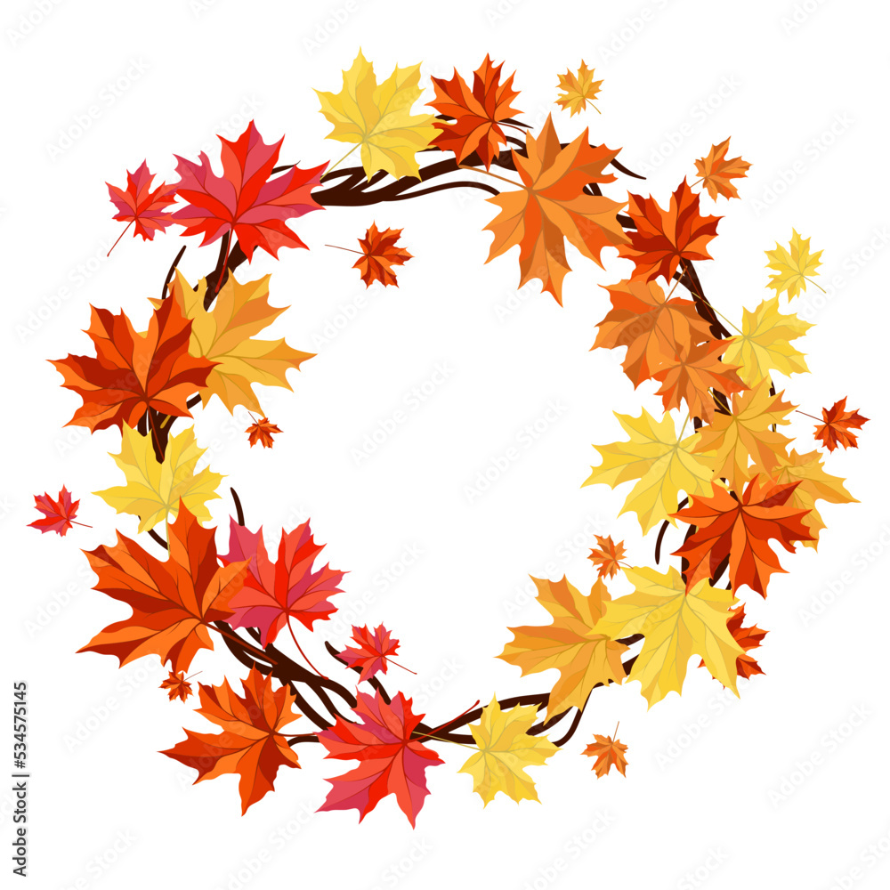 Obraz premium Autumn Maple Frame