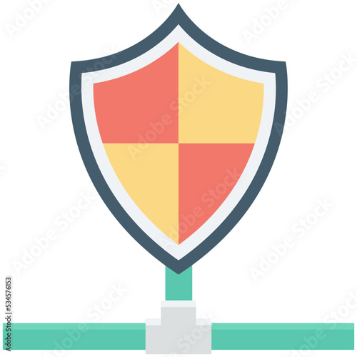 Free Download Network Protection Colored Vector Icon - GFXLoad
