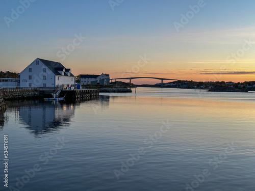 Evening atmosphere in Brønnøysund harbour, Norland county,Norway,Europe © Gunnar E Nilsen