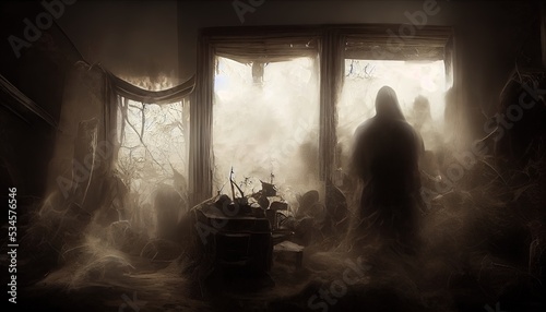 Fényképezés A ghosts inside an house