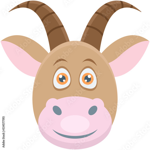 Goat Colored Vector Icon