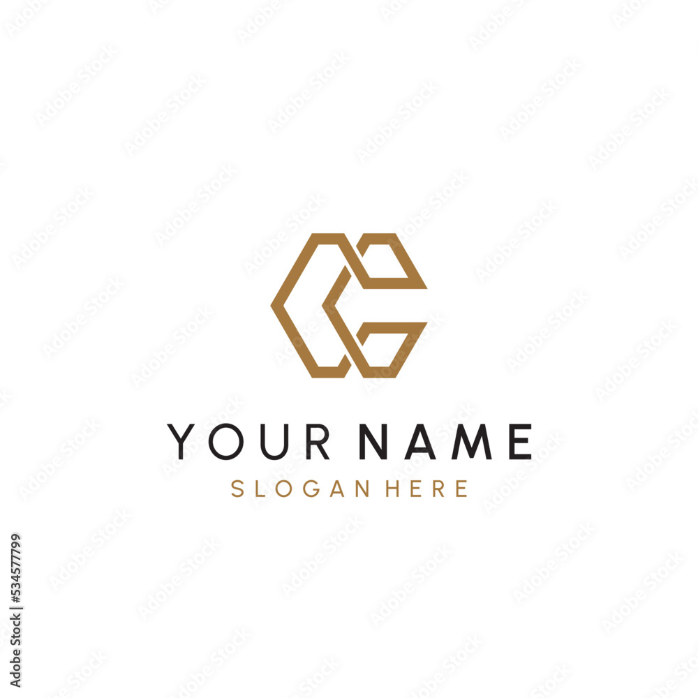 C or CC Letter Initial Logo Design, Vector Template C or CC Letter Initial Logo Design, Vector Template