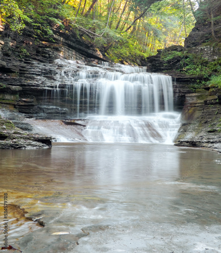 Obraz premium waterfall in the forest