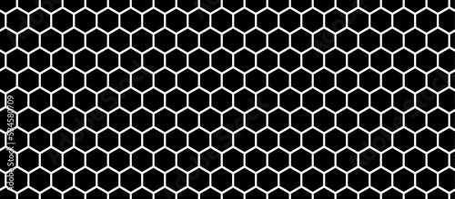 silhouette honeycomb seamless pattern vector