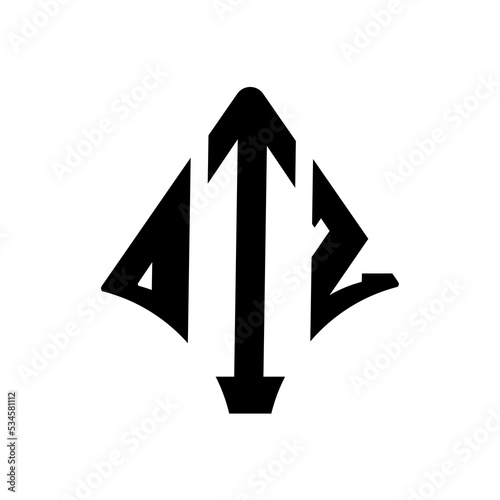DIZ logo. DIZ letter. DIZ letter logo design. DIZ modern and creative letter logo. 3 letter logo Vector Art Stock Images. photo