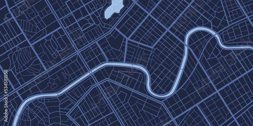 View from above the map buildings. Detailed view of city from above. City top view. Abstract background. Map navigation to own house. Flat style, Vector, illustration isolated.