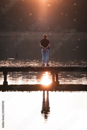 standing on the dock