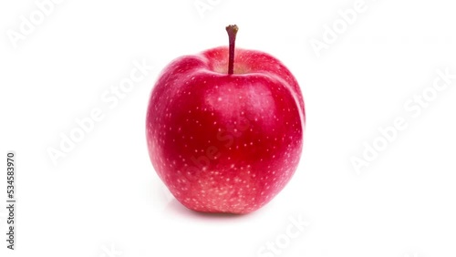red apple isolated on white background