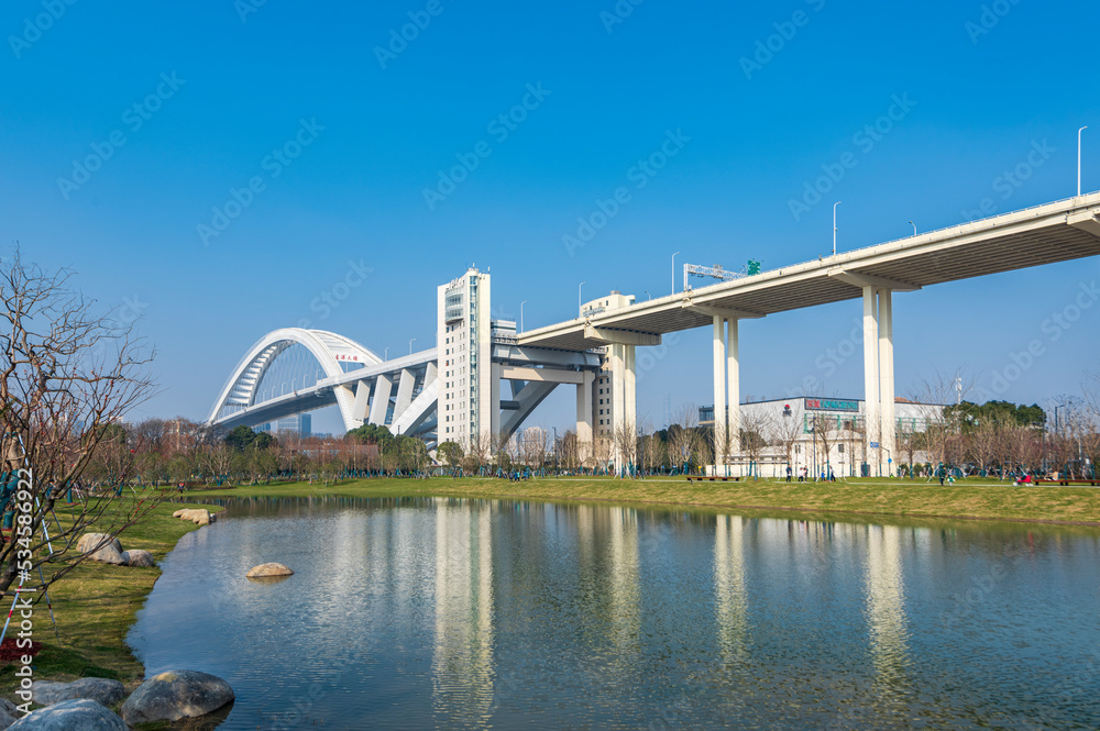 Fototapeta premium bridge over the river