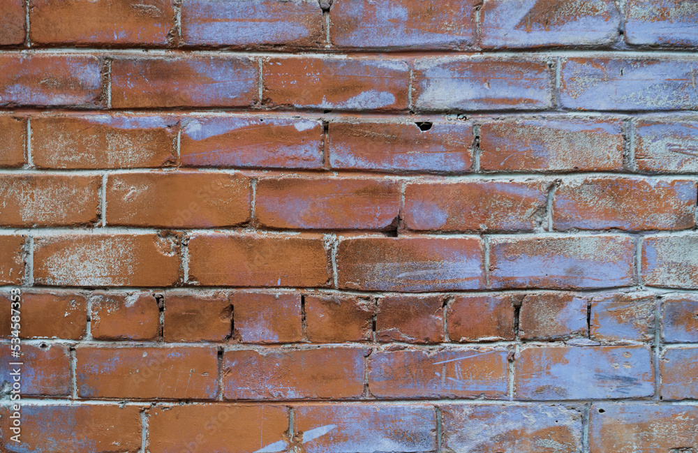 Fototapeta premium Old red brick wall background texture