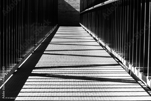 Shadows on the bridge
