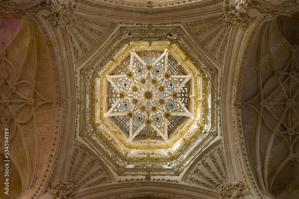 Interior of the Cimborrio of the Cathedral of Burgos