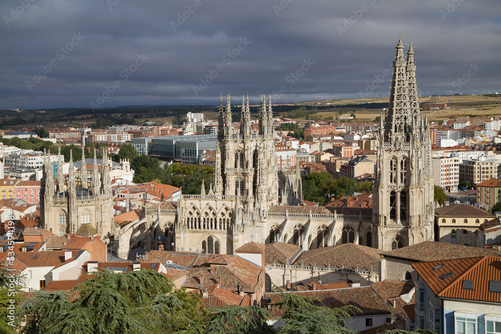 Burgos Cathedral from the Castle