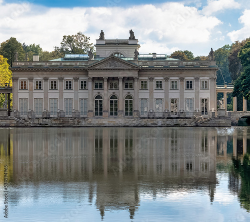 Palace on the Isle also known as Baths Palace or Palace on the Water - Royal Baths Park, Warsaw, Poland