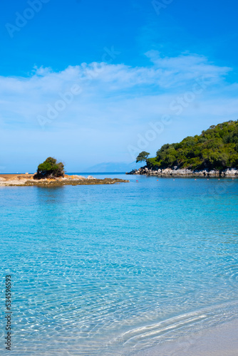 Fototapeta Naklejka Na Ścianę i Meble -  Azure water in Ksamil in Albania. Albanian maldives