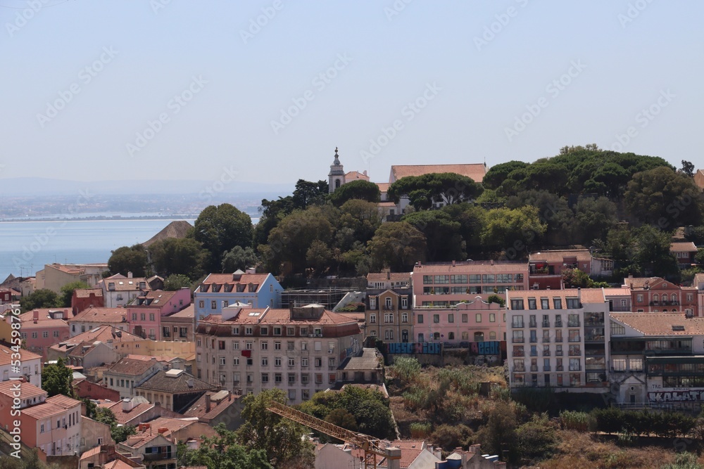 view of the city of Lisbon in Portugal 