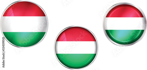 Round national flag pin of Hungary.Circular vector flag of Hungary Free Download Round national flag pin of Hungary.Circular vector flag of Hungary - GFXLoad