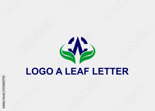 LOGO A LEAF LETTER COMPANY NAME