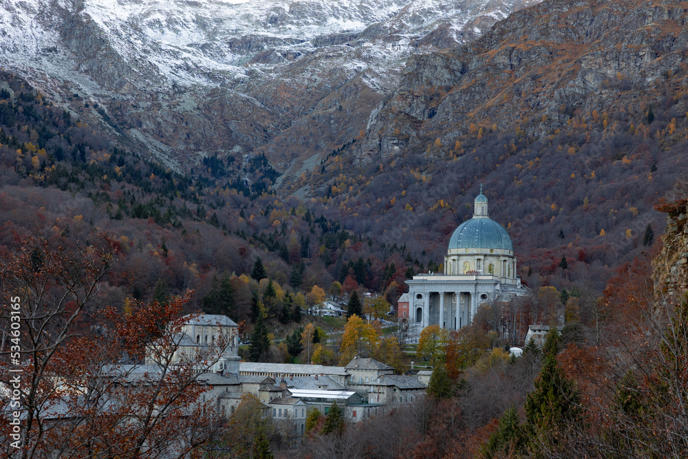 Obraz premium church in the mountains