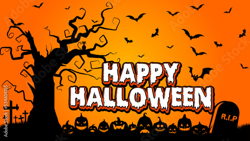 Halloween party poster Happy Halloween cute Halloween banner design scary halloween poster design
