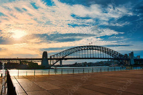Sunset Over Sydney Harbour Bridge
