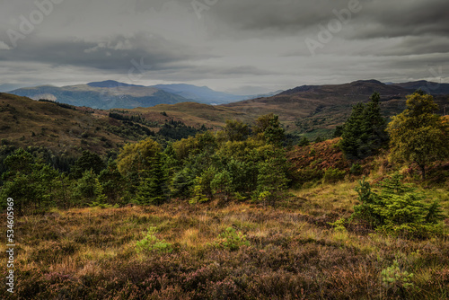 Viewpoint on the Great Glen Way near to Invermoritson in the Scottish Highlands