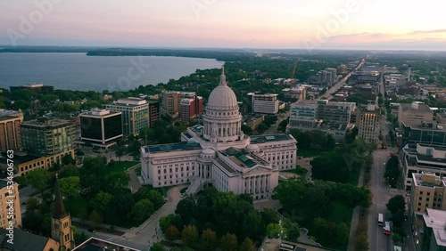 Wisconsin State Capitol at Sunrise photo