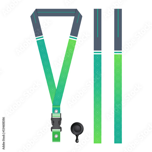 Green Lanyard Template