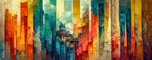 Abstrakt - Hintergrund - Backdrop - AI Digital