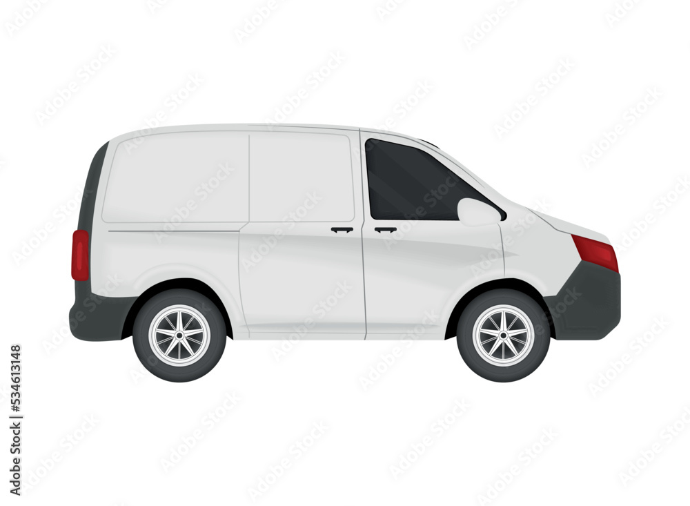 delivery van car mockup