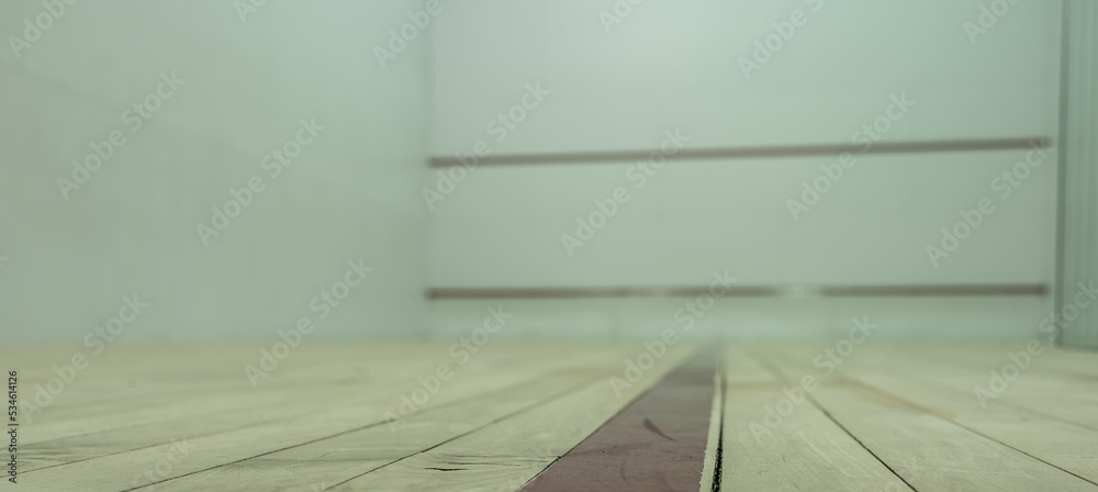 selective focus on a section of wood planking at floor level inside a racquet ball court selective focus on a section of wood planking at floor level inside a racquet ball court