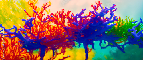 Algas y corales