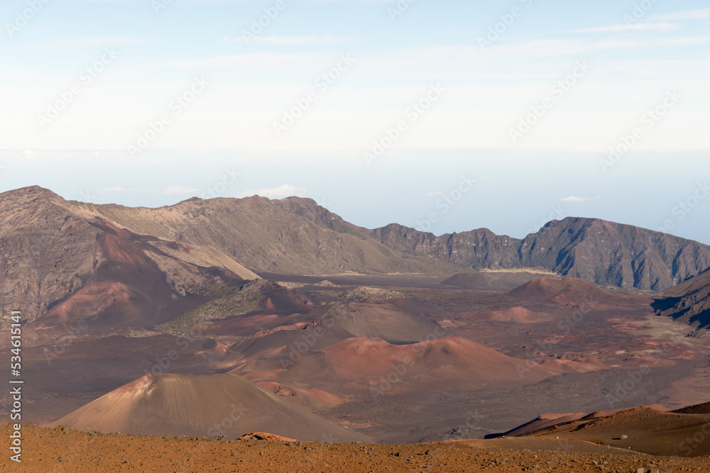 Naklejka premium landscape with mountains and sky