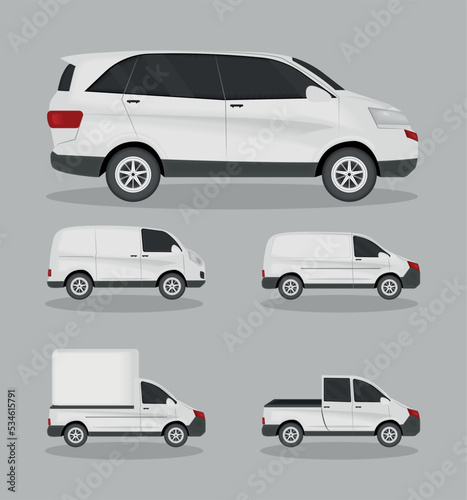 set of mock up car © djvstock