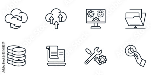 network tecnology icons set . network tecnology pack symbol vector elements for infographic web