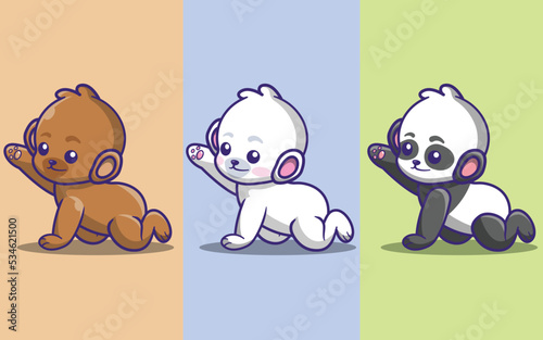 a collection of cute and adorable bear sets 