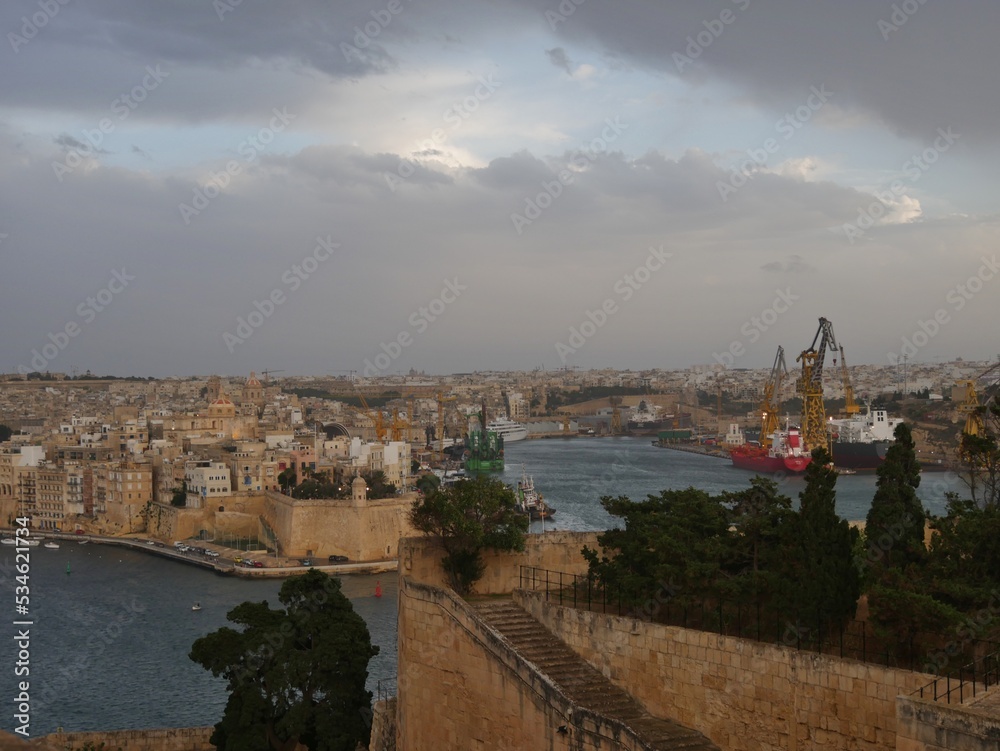 Threecities auf Malta Blick von oben