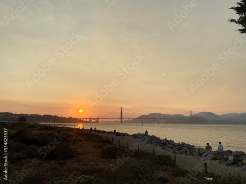 Golden Gate Bridge in Sunset