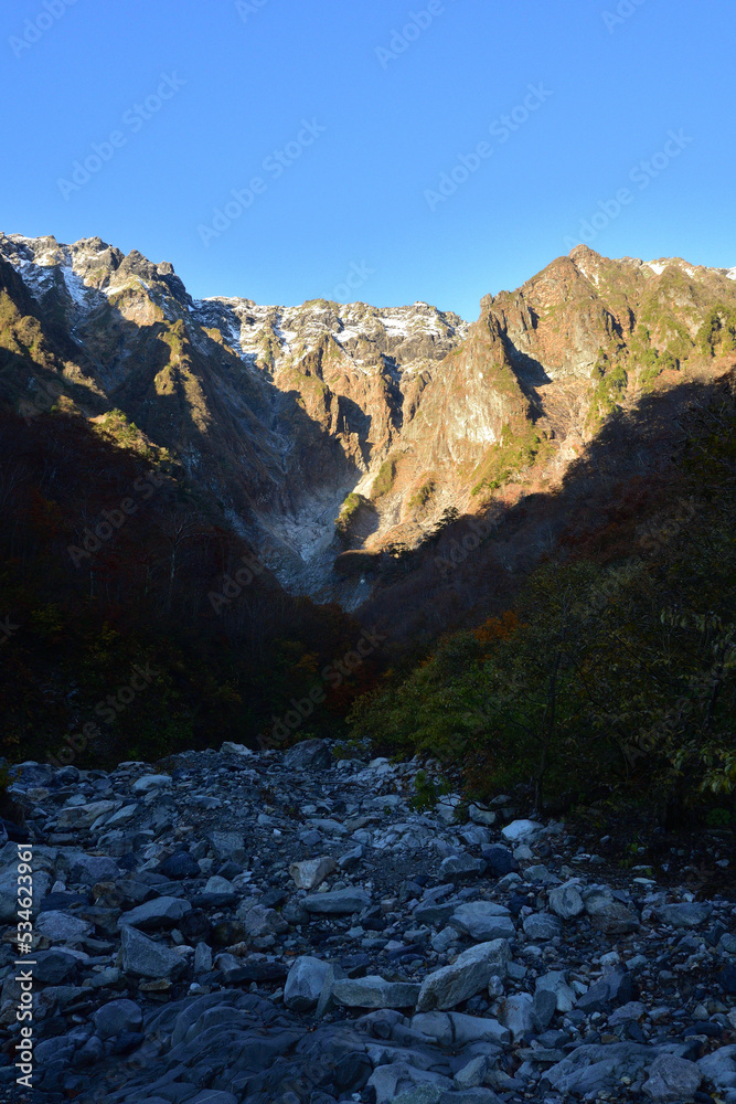 Obraz premium Ichinokura-sawa, Tanigawa-dake, Gunma, Japan